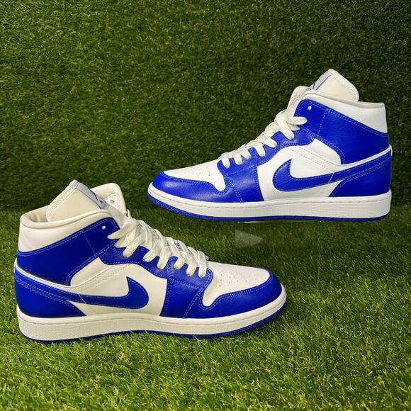 Size 11W (9.5M) | Air Jordan 1 Mid 'Kentucky Blue' BQ6472-104 - Picture 7 of 11